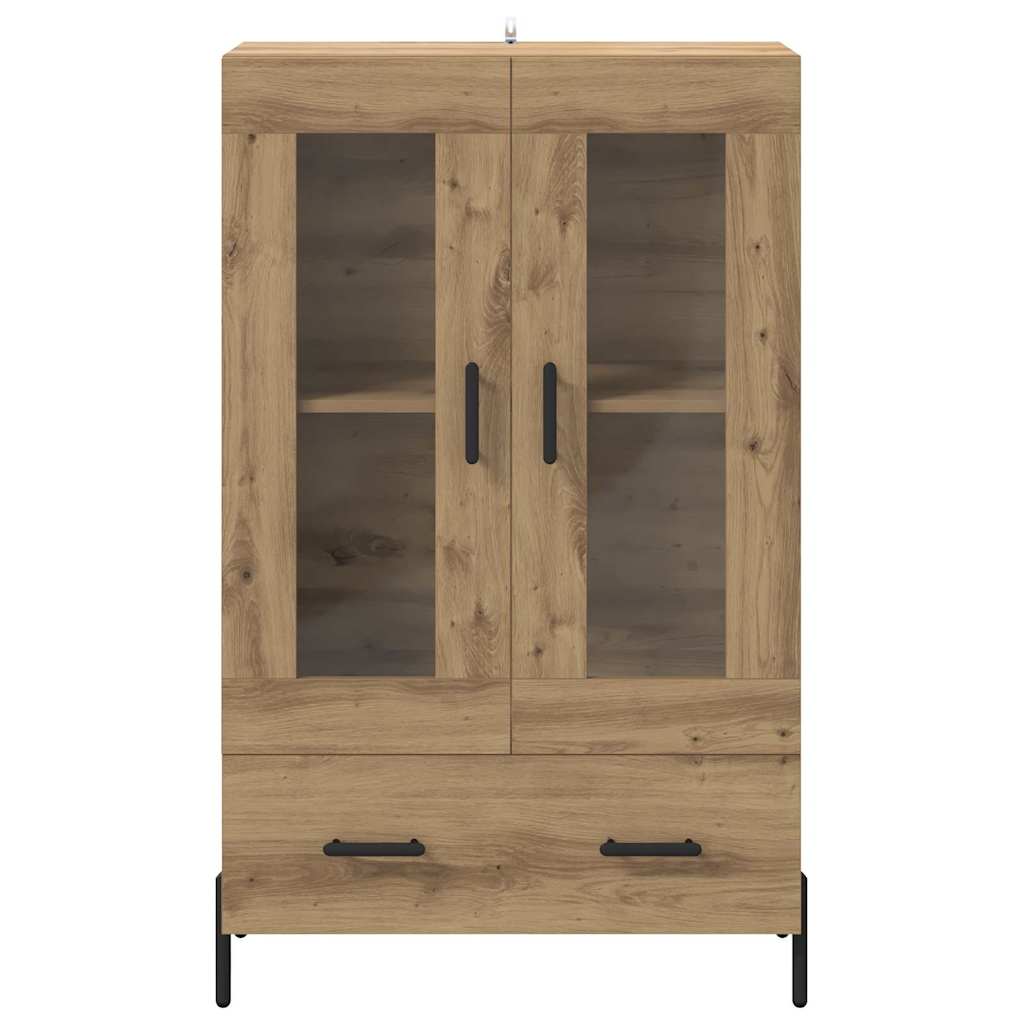 vidaXL Highboard Corona Artisan-Eiche 69,5 x 31 x 115 cm Holzwerkstoff