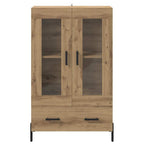 vidaXL Highboard Corona Artisan-Eiche 69,5 x 31 x 115 cm Holzwerkstoff