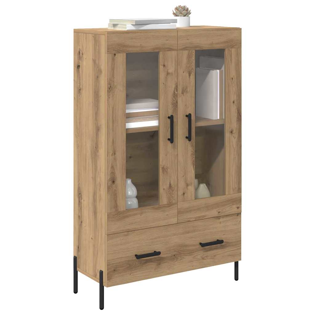 vidaXL Highboard Corona Artisan-Eiche 69,5 x 31 x 115 cm Holzwerkstoff