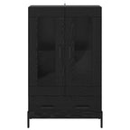 vidaXL Highboard Corona Schwarz Eichen-Optik 69,5 x 31 x 115 cm