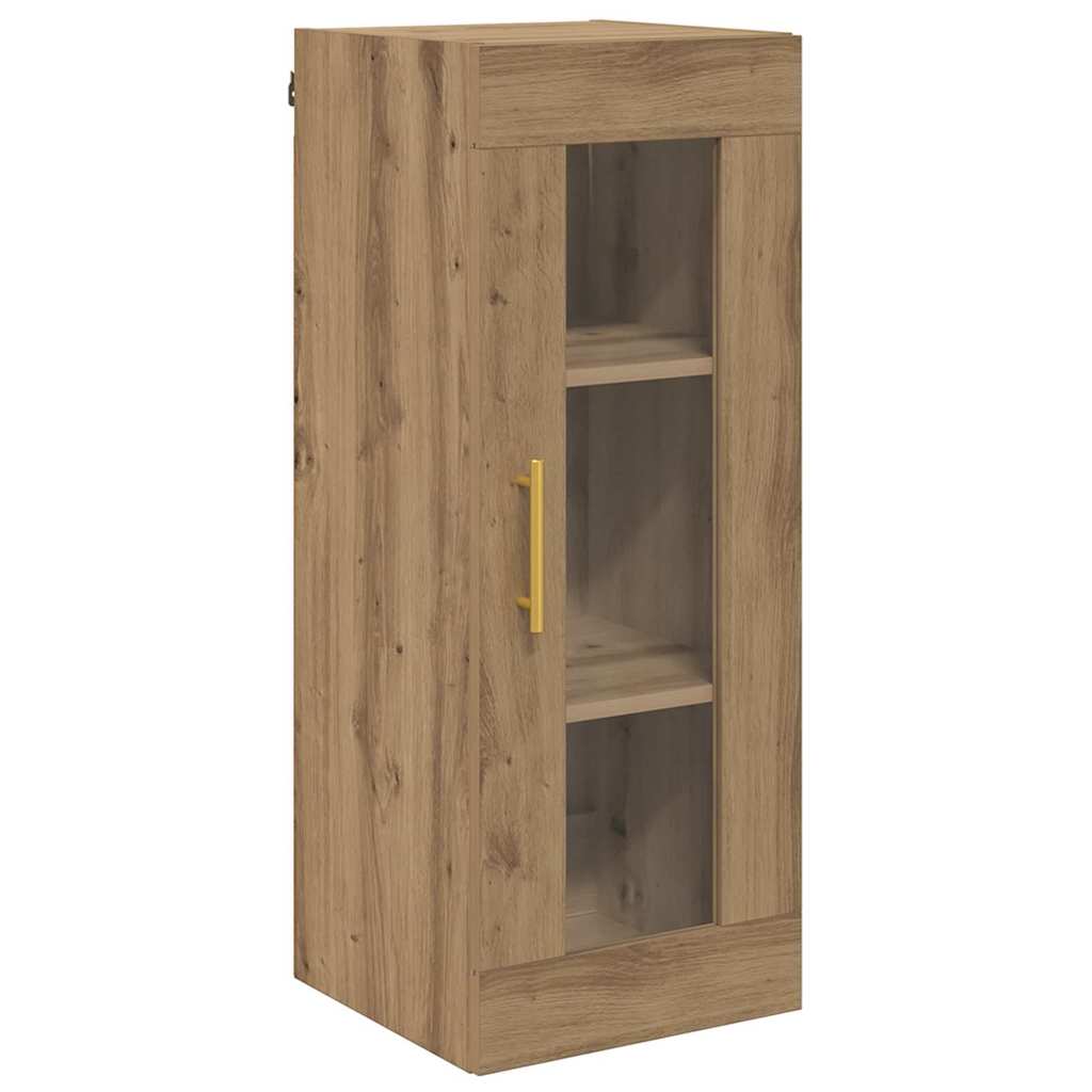 vidaXL Wandschrank Artisan-Eiche 34,5 x 34 x 90 cm