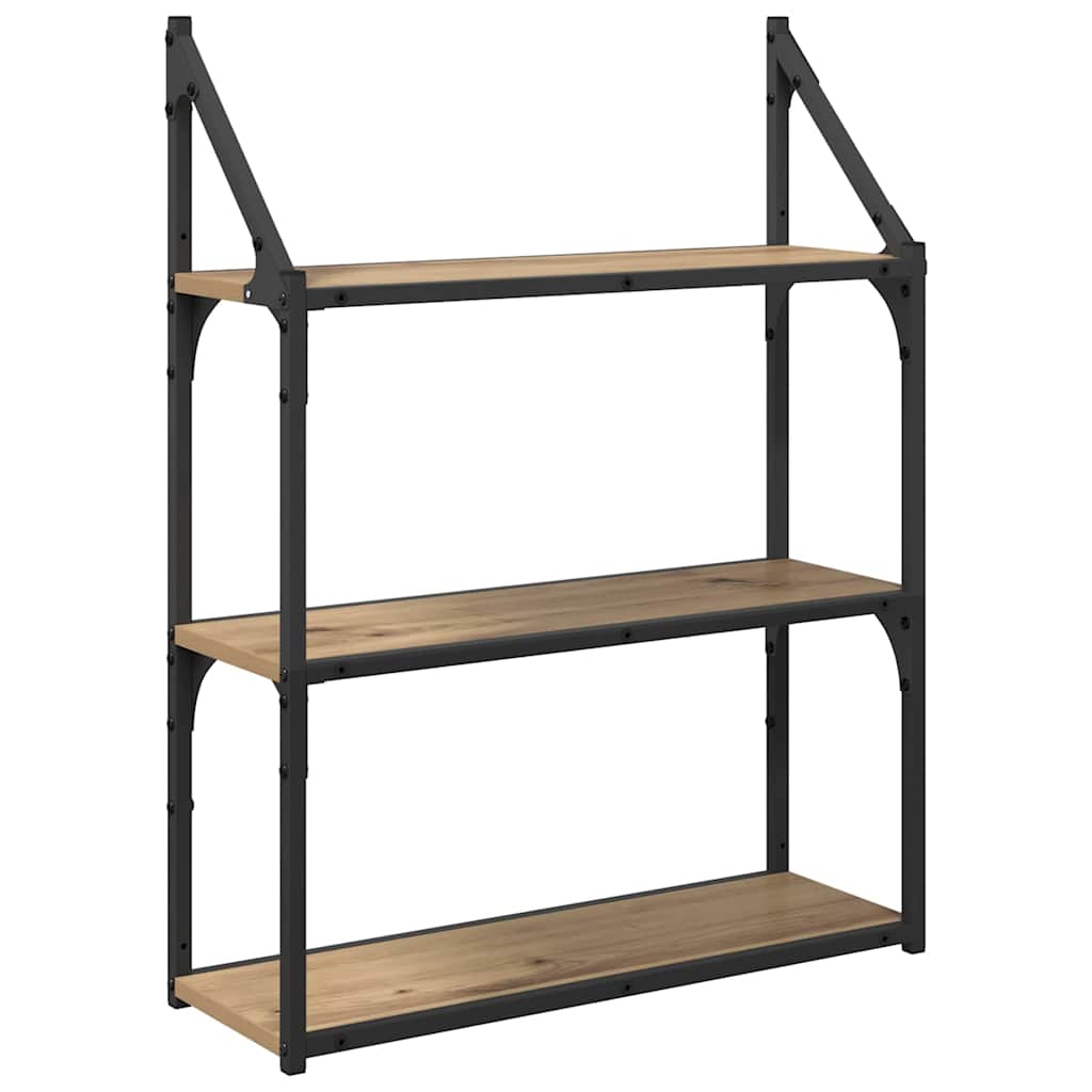 vidaXL Wandregal Artisan-Eiche 60 x 21 x 78,5 cm Holzwerkstoff