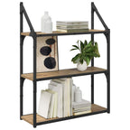 vidaXL Wandregal Artisan-Eiche 60 x 21 x 78,5 cm Holzwerkstoff