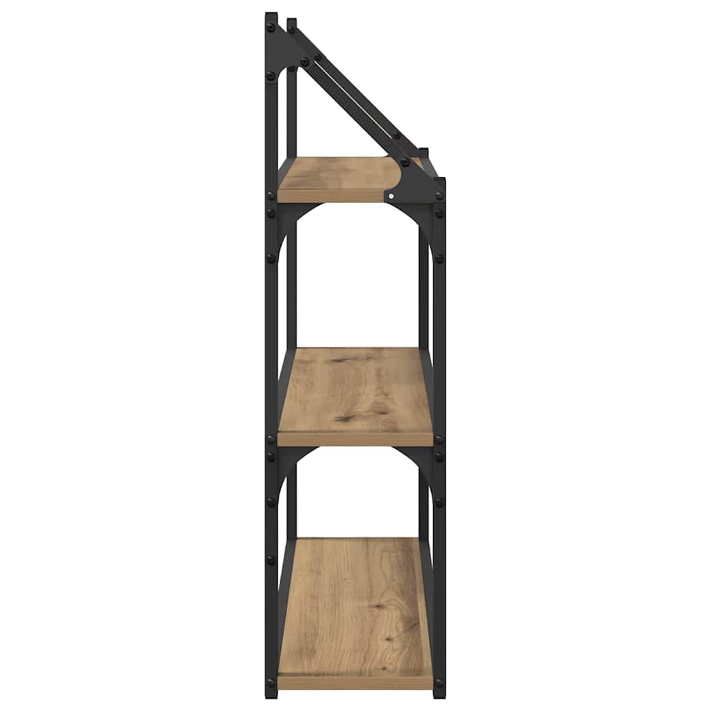 vidaXL Wandregal Artisan-Eiche 60 x 21 x 78,5 cm Holzwerkstoff