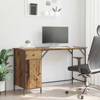 vidaXL Computertisch Altholz 131 x 48 x 75 cm Holzwerkstoff