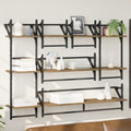 vidaXL Wandregal-Set mit Regal 6 pcs Artisan-Eiche 100 x 25 x 30 cm