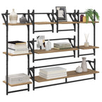 vidaXL Wandregal-Set mit Regal 6 pcs Artisan-Eiche 100 x 25 x 30 cm