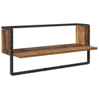 vidaXL Wandregal-Set 4 pcs Altholz 65 x 25 x 30 cm Holzwerkstoff