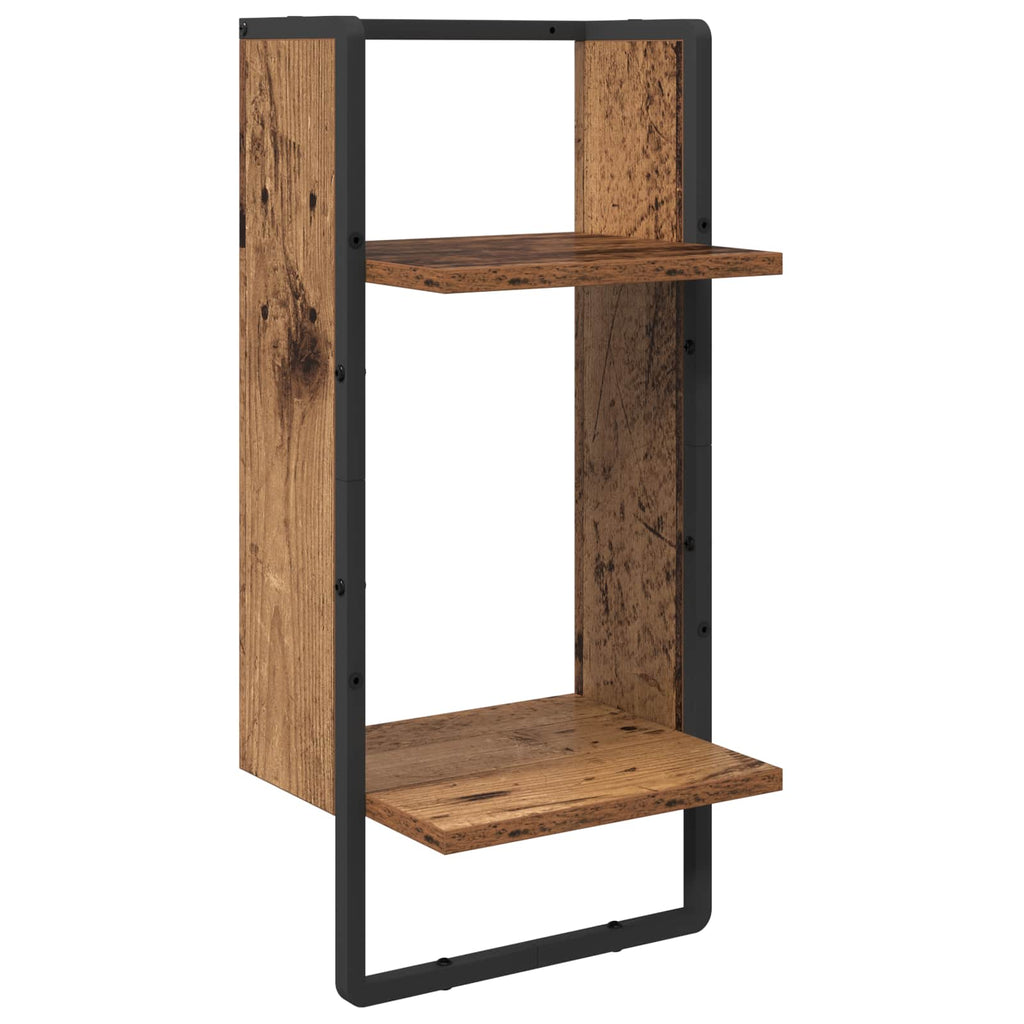 vidaXL Wandregal-Set 4 pcs Altholz 65 x 25 x 30 cm Holzwerkstoff