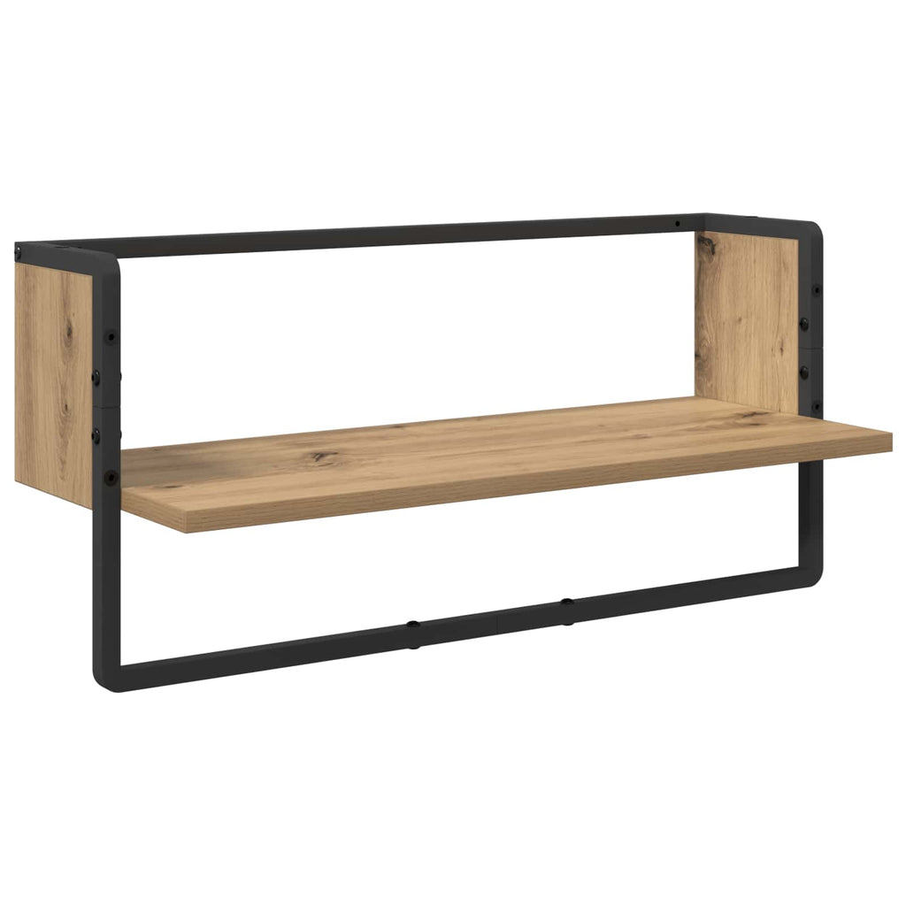 vidaXL Wandregal-Set 4 pcs Artisan-Eiche 65 x 25 x 30 cm Holzwerkstoff