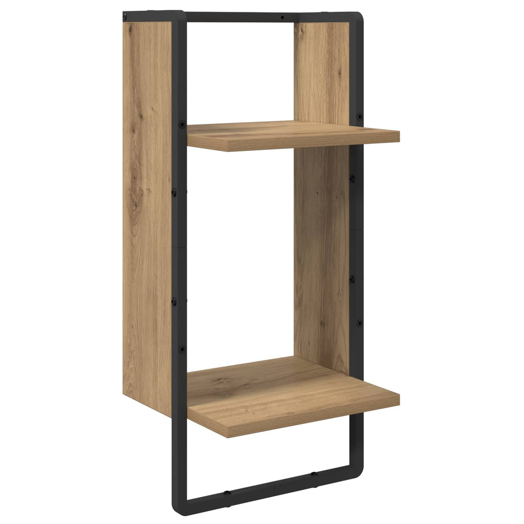 vidaXL Wandregal-Set 4 pcs Artisan-Eiche 65 x 25 x 30 cm Holzwerkstoff