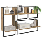 vidaXL Wandregal-Set 4 pcs Artisan-Eiche 65 x 25 x 30 cm Holzwerkstoff