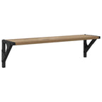 vidaXL Wandregale 2 pcs Artisan-Eiche 60 x 15 x 15,5 cm Holzwerkstoff