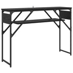 vidaXL Konsolentisch Schwarz Eichen-Optik 105x30x75cm Holzwerkstoff