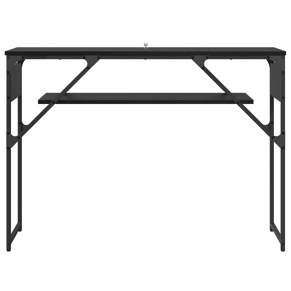 vidaXL Konsolentisch Schwarz Eichen-Optik 105x30x75cm Holzwerkstoff