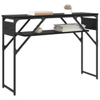 vidaXL Konsolentisch Schwarz Eichen-Optik 105x30x75cm Holzwerkstoff