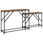 vidaXL Konsolentisch 2 pcs Altholz 100 x 28 x 75 cm Holzwerkstoff