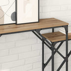 vidaXL Konsolentisch 2 pcs Artisan-Eiche 100 x 28 x 75 cm