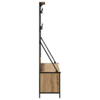 vidaXL Kleiderständer Artisan-Eiche 100 x 41 x 184 cm Holzwerkstoff