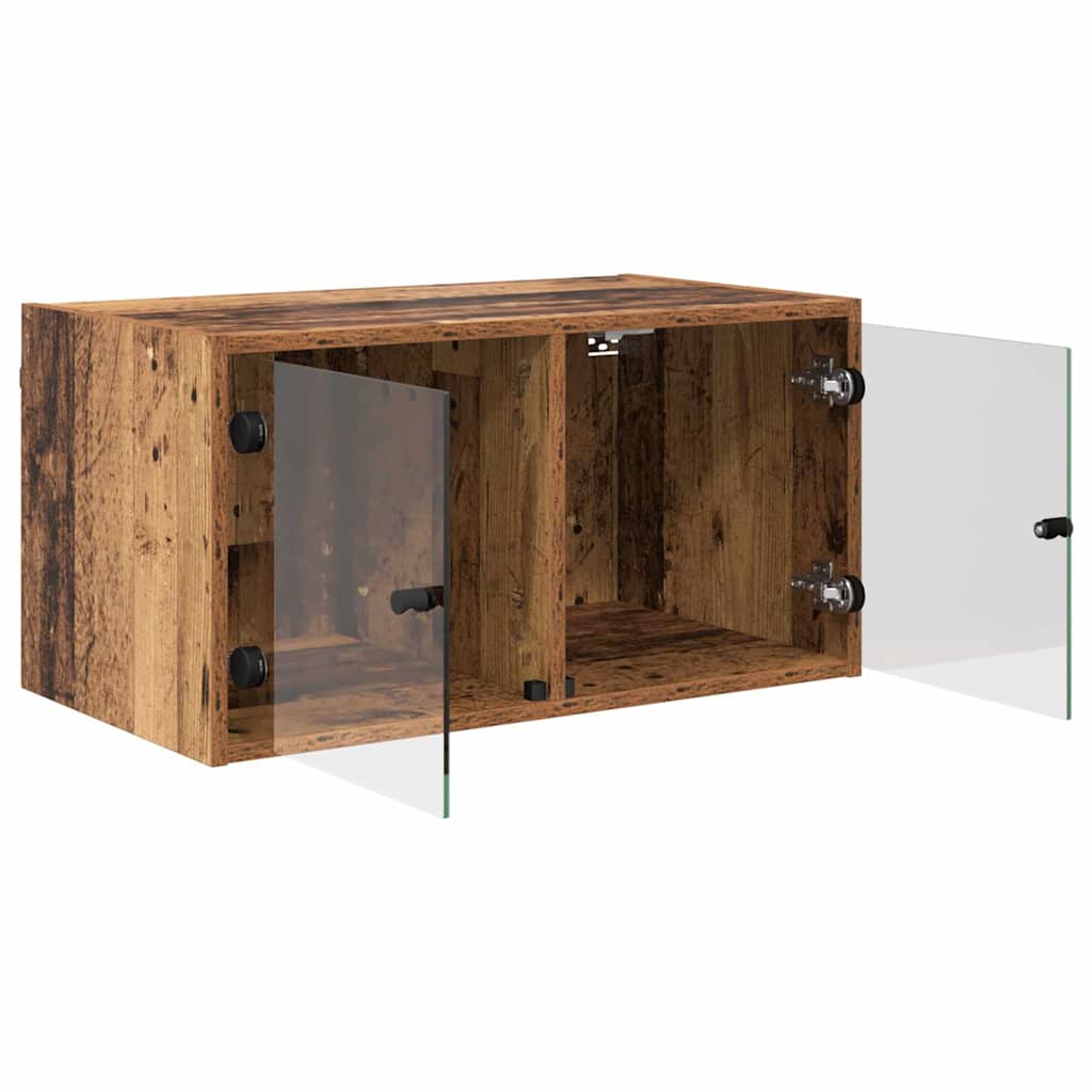 vidaXL Wandschränke 2 pcs Altholz 68 x 37 x 35 cm Holzwerkstoff