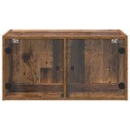 vidaXL Wandschränke 2 pcs Altholz 68 x 37 x 35 cm Holzwerkstoff