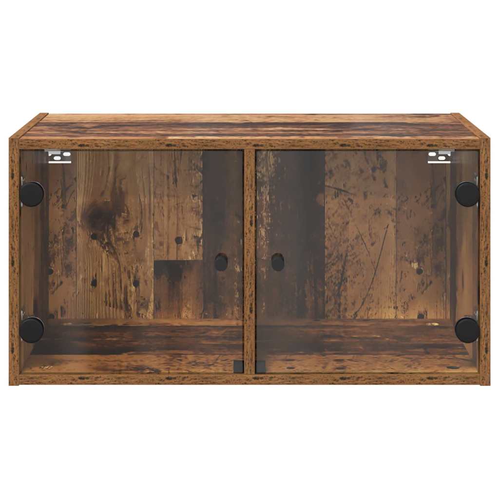vidaXL Wandschränke 2 pcs Altholz 68 x 37 x 35 cm Holzwerkstoff