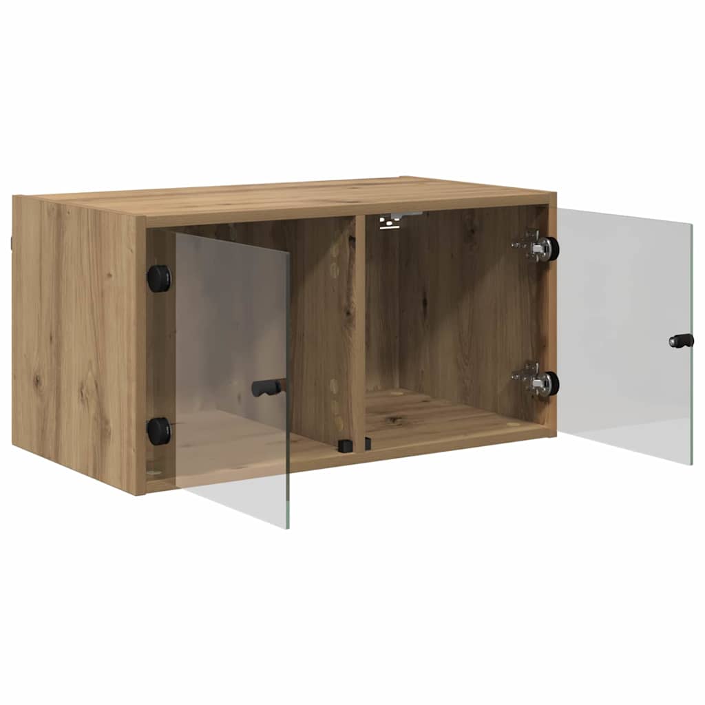 vidaXL Wandschränke 2 pcs Artisan-Eiche 68 x 37 x 35 cm Holzwerkstoff