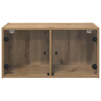 vidaXL Wandschränke 2 pcs Artisan-Eiche 68 x 37 x 35 cm Holzwerkstoff