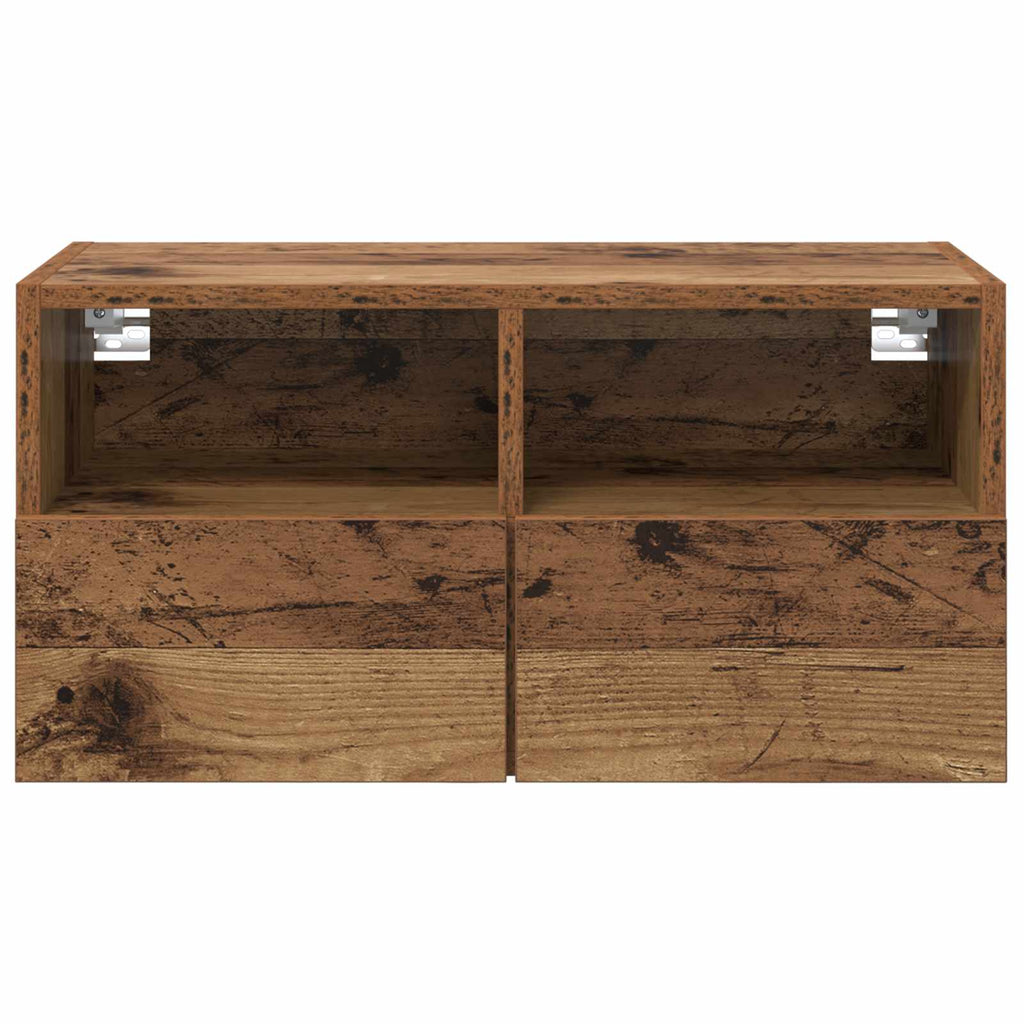 vidaXL TV-Wandschrank Altholz 60 x 30 x 30 cm Holzwerkstoff