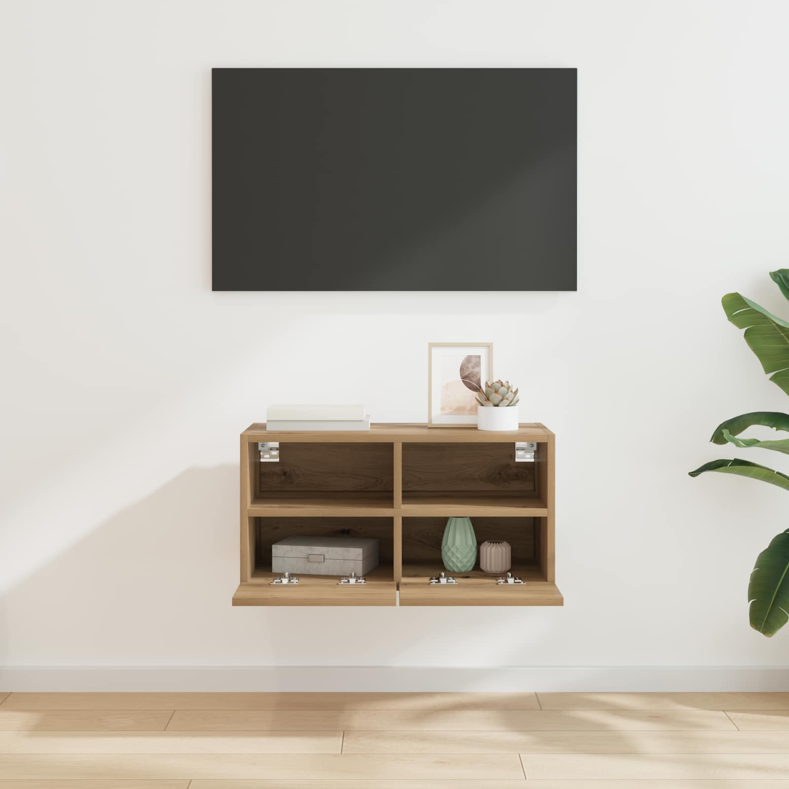vidaXL TV-Wandschrank Artisan-Eiche 60 x 30 x 30 cm Holzwerkstoff