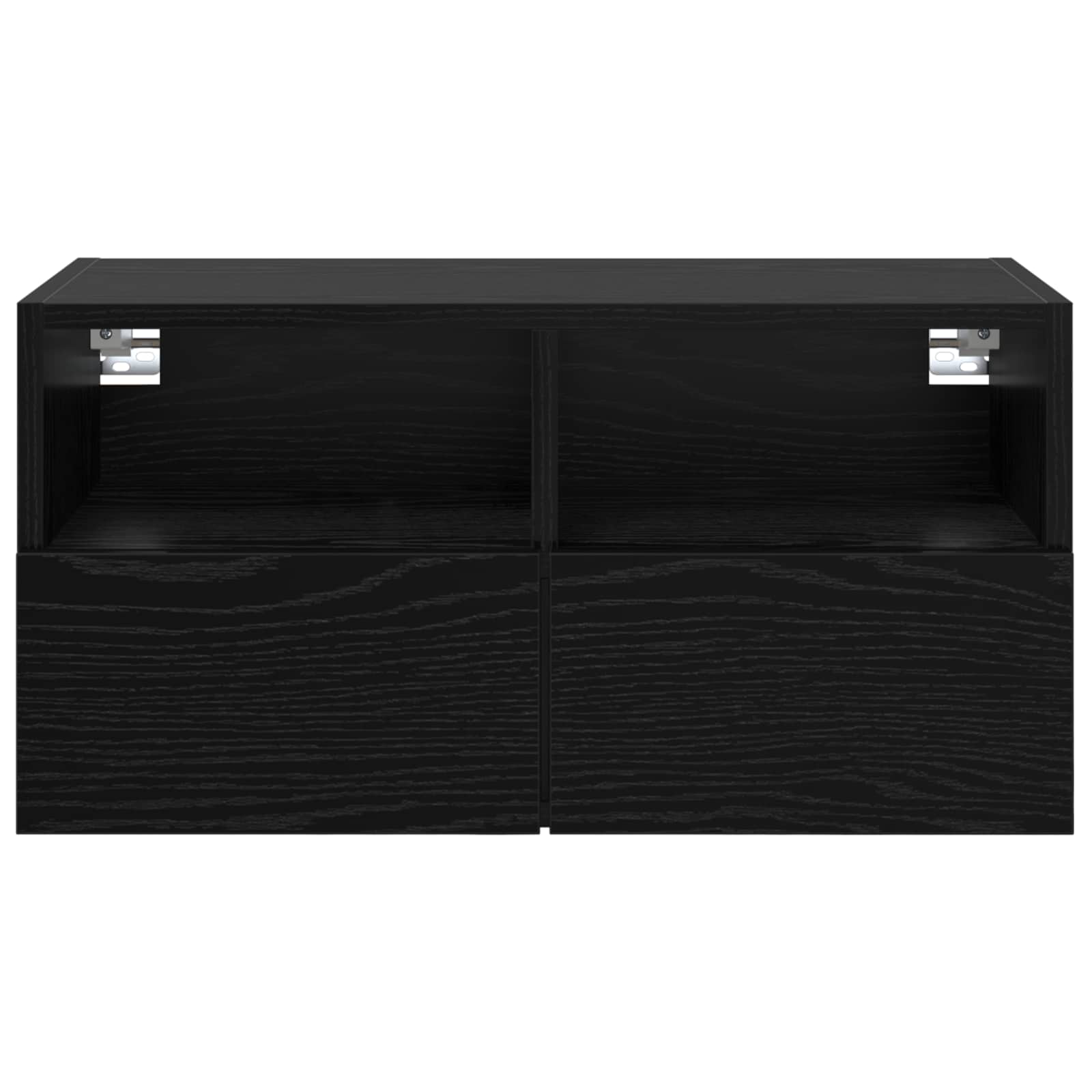 vidaXL TV-Wandschrank Schwarz Eichen-Optik 60 x 30 x 30 cm