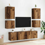 vidaXL TV-Wandschrank Wandmontiert Altholz 40,5x30x40cm Holzwerkstoff