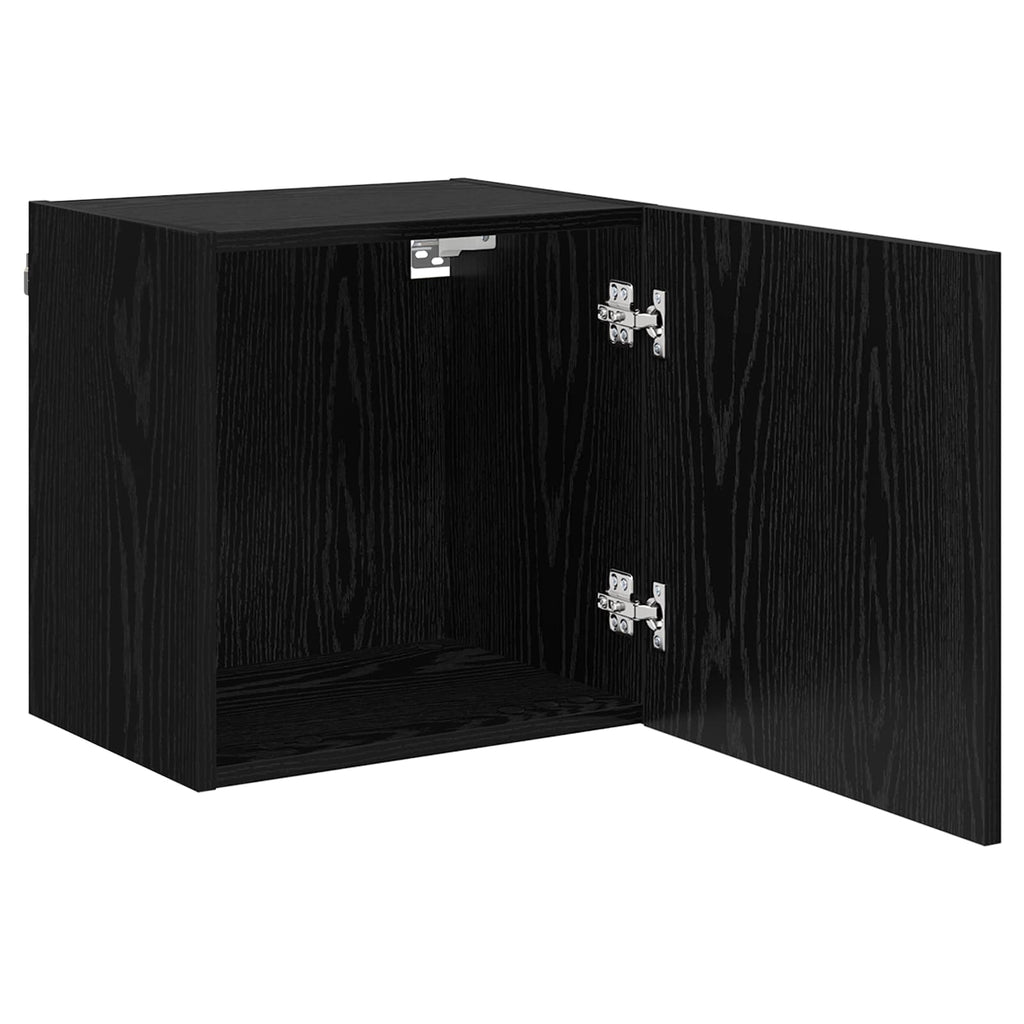 vidaXL TV-Wandschrank Schwarz Eichen-Optik 40,5x30x40cm Holzwerkstoff