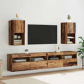 vidaXL Wandmontierte TV-Schränke 2 pcs Altholz 30,5 x 30 x 60 cm