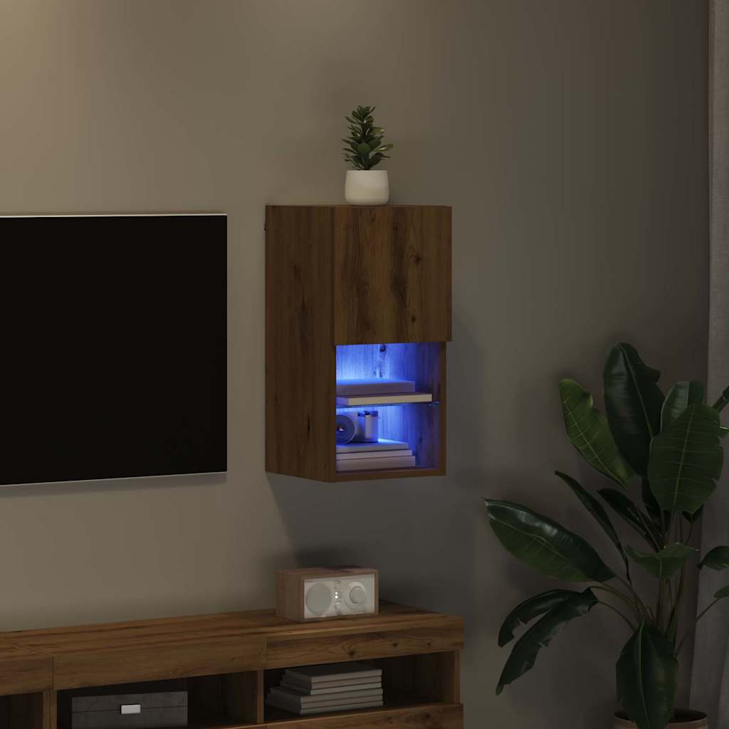 vidaXL Wandmontierter TV-Schrank Artisan-Eiche 30,5 x 30 x 60 cm