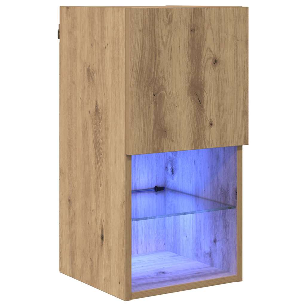 vidaXL Wandmontierter TV-Schrank Artisan-Eiche 30,5 x 30 x 60 cm