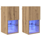 vidaXL Wandmontierte TV-Schränke 2 pcs Artisan-Eiche 30,5 x 30 x 60 cm