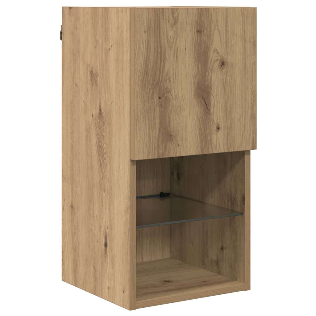 vidaXL Wandmontierte TV-Schränke 2 pcs Artisan-Eiche 30,5 x 30 x 60 cm