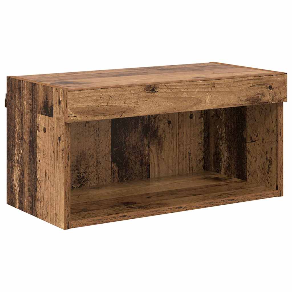 vidaXL TV-Schrankset mit LED Altholz 60 x 30 x 30 cm Holzwerkstoff