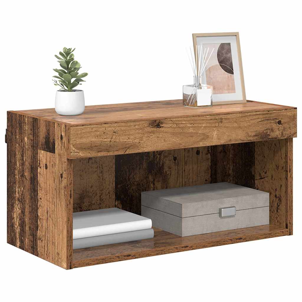 vidaXL TV-Schrankset mit LED Altholz 60 x 30 x 30 cm Holzwerkstoff