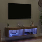 vidaXL TV-Schrankset 2 pcs Artisan-Eiche 60 x 30 x 30 cm Holzwerkstoff