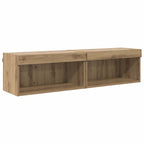 vidaXL TV-Schrankset 2 pcs Artisan-Eiche 60 x 30 x 30 cm Holzwerkstoff