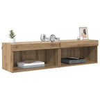 vidaXL TV-Schrankset 2 pcs Artisan-Eiche 60 x 30 x 30 cm Holzwerkstoff