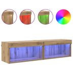 vidaXL TV-Schrankset 2 pcs Artisan-Eiche 60 x 30 x 30 cm Holzwerkstoff