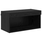 vidaXL TV-Schrankset mit LED Schwarz Eichen-Optik 60 x 30 x 30 cm