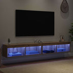 vidaXL TV-Schrankset mit LED 2 pcs Artisan-Eiche 100 x 30 x 30 cm