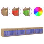 vidaXL TV-Schrankset mit LED 2 pcs Artisan-Eiche 100 x 30 x 30 cm
