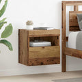 vidaXL TV-Wandschrank mit LED Altholz 40 x 30 x 40 cm Holzwerkstoff
