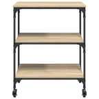 vidaXL Küchentrolley Sonoma-Eiche 60 x 41 x 76 cm Holzwerkstoff