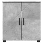 vidaXL Badezimmerschrank mit Speicher Beton Grau 61 x 35 x 64 cm